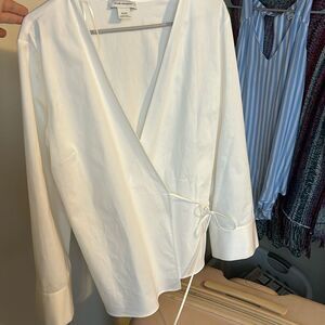 Club Monaco white blouse